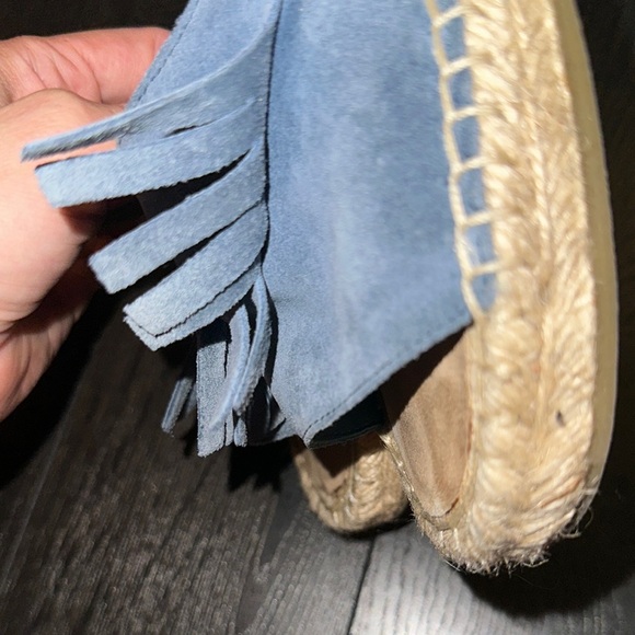 Karl Lagerfeld Blue Suede Women's espadrille Sandals - Picture 6 of 10